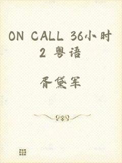 ON CALL 36小时2 粤语